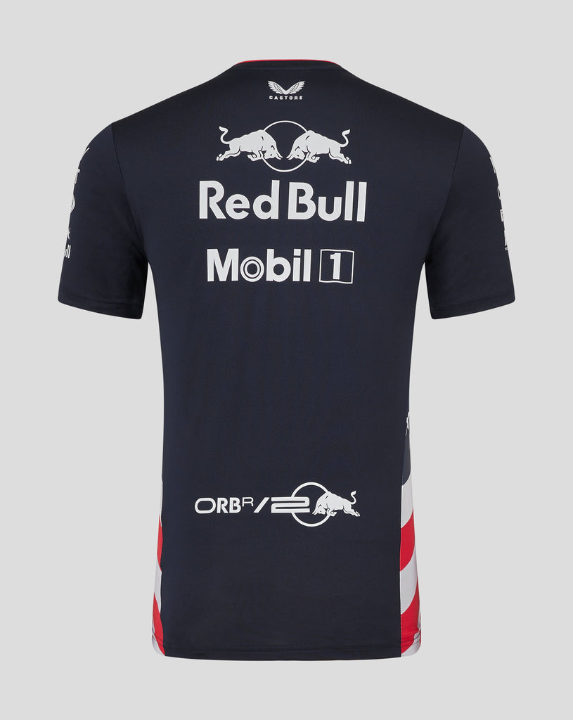 Red Bull Racing F1 Men's 2024 Special Edition America Race Team T-Shirt- Navy T-shirts Red Bull Racing 