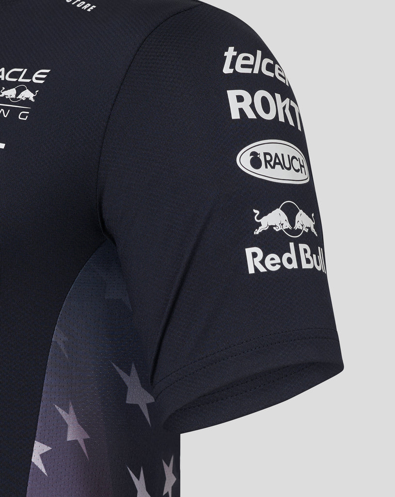 Red Bull Racing F1 Men's 2024 Special Edition America Race Team T-Shirt- Navy T-shirts Red Bull Racing 