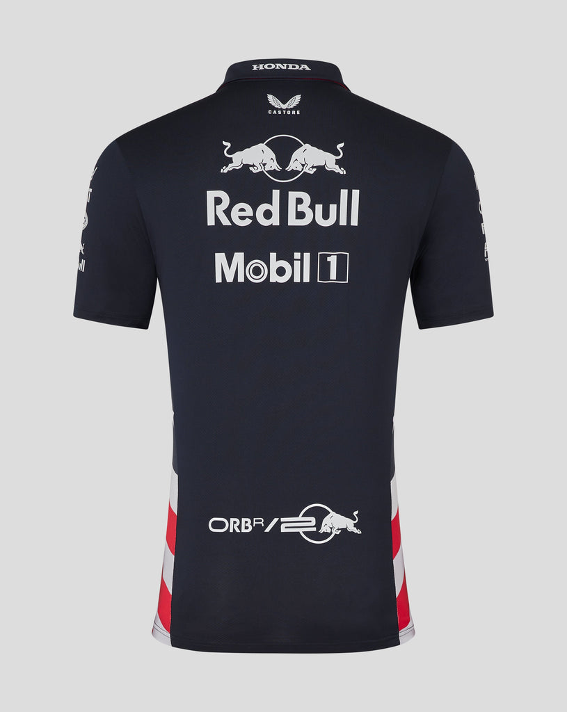 Red Bull Racing F1 Men's 2024 Special Edition America Race Team Polo Shirt- Navy Polos Red Bull Racing 