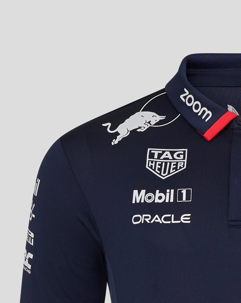 Red Bull Racing F1 Men's 2024 Special Edition America Race Team Polo Shirt- Navy Polos Red Bull Racing 