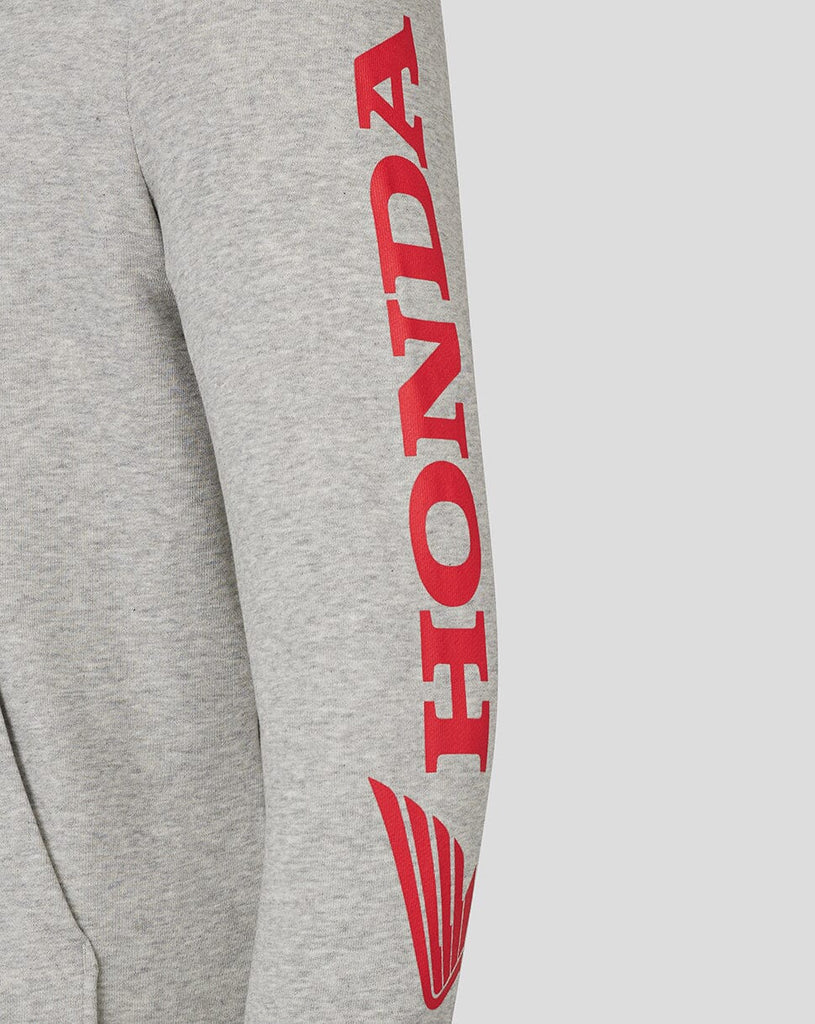 Honda Racing Repsol Men's Large Logo Hoodie - Grey Hoodies Honda Racing 