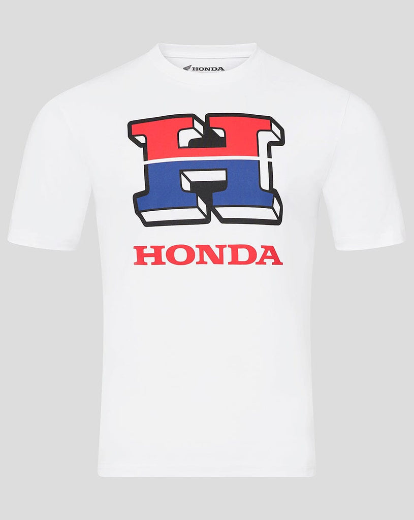 Honda Racing Repsol Men's Large Logo T-Shirt - White T-shirts Honda Racing 
