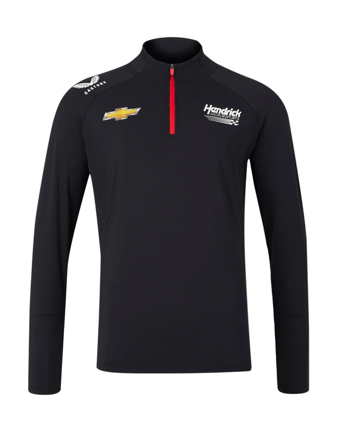 Hendrick Motorsport Men's Team 1/4 Zip Pullover - Black Sweaters Hendrick Motorsport 