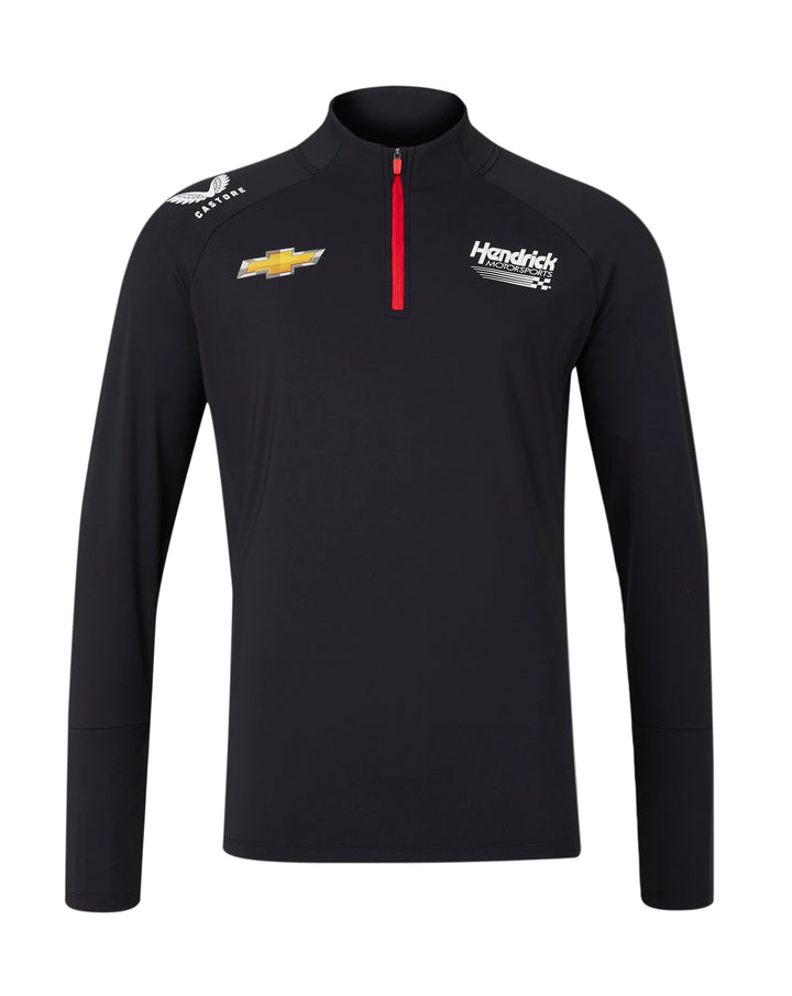 Hendrick Motorsport Men's Team 1/4 Zip Pullover - Black Sweaters Hendrick Motorsport 