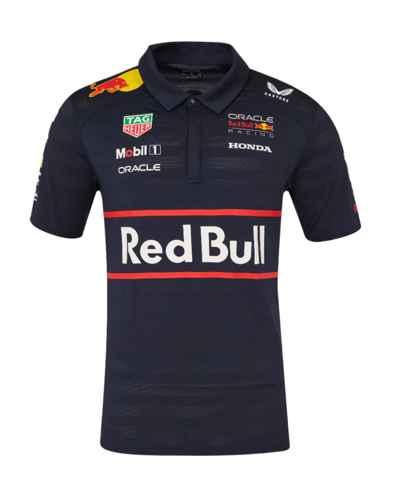 Red Bull Racing F1 Men's 2025 Team Polo Shirt- Navy Polos Red Bull Racing 