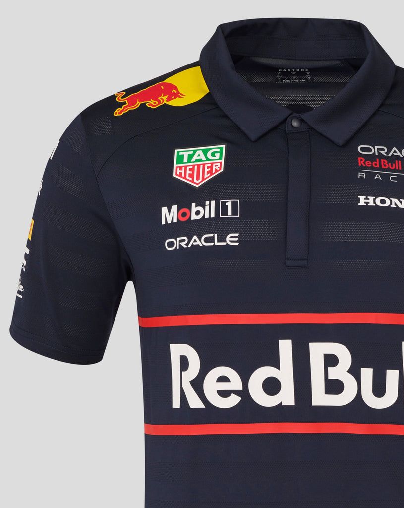 Red Bull Racing F1 Men's 2025 Team Polo Shirt- Navy Polos Red Bull Racing 
