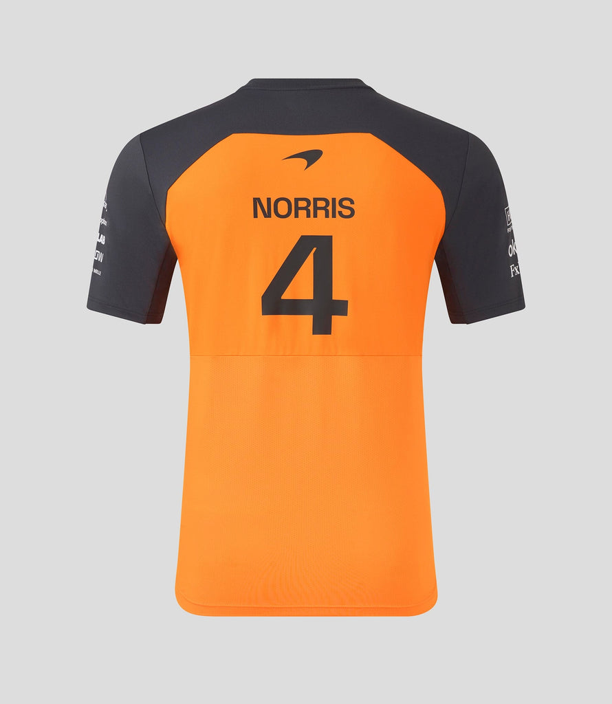 McLaren F1 2025 Men's Lando Norris Team T-Shirt - Papaya/Phantom T-shirts McLaren-Castore 