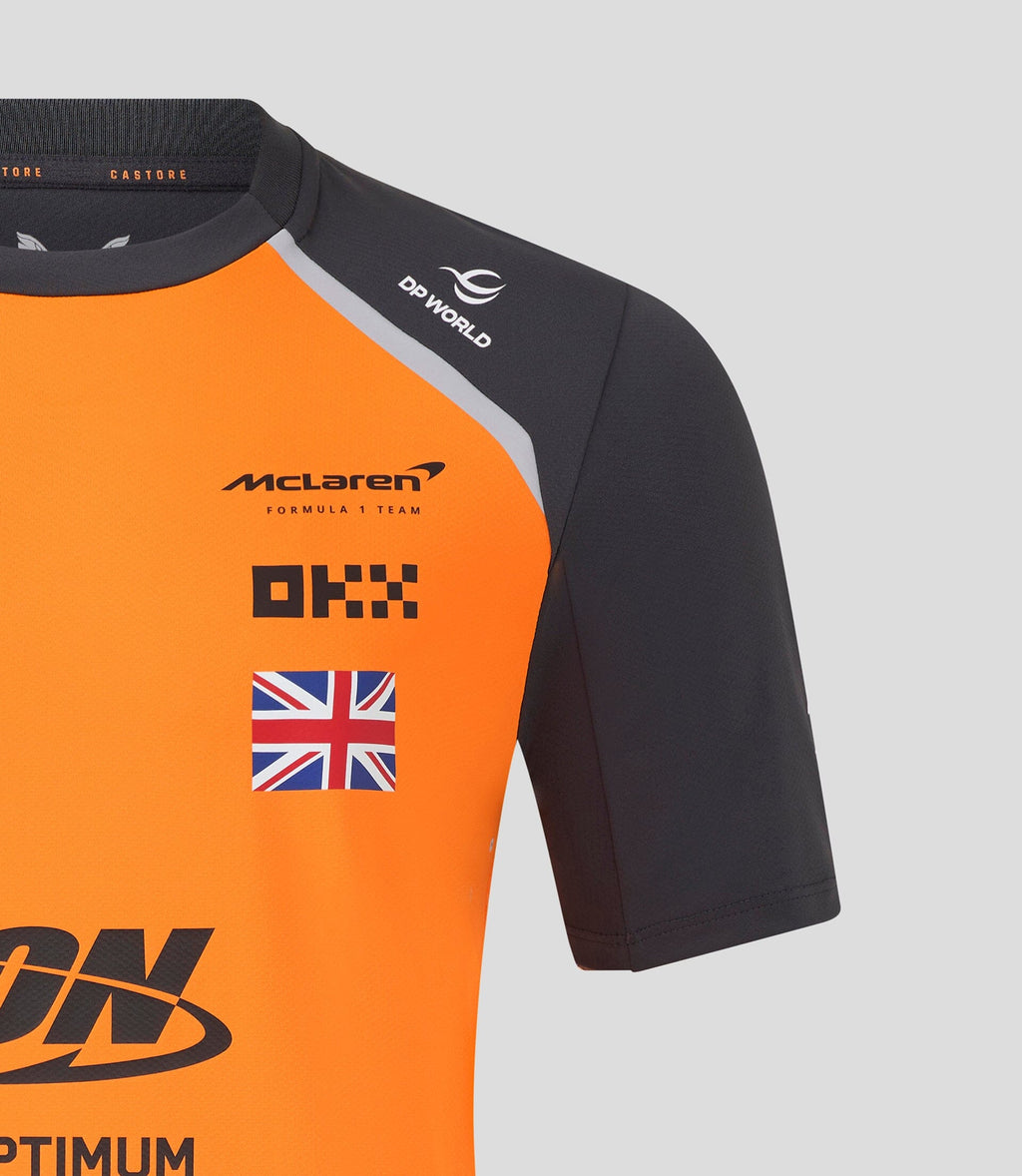 McLaren F1 2025 Men's Lando Norris Team T-Shirt - Papaya/Phantom T-shirts McLaren-Castore 