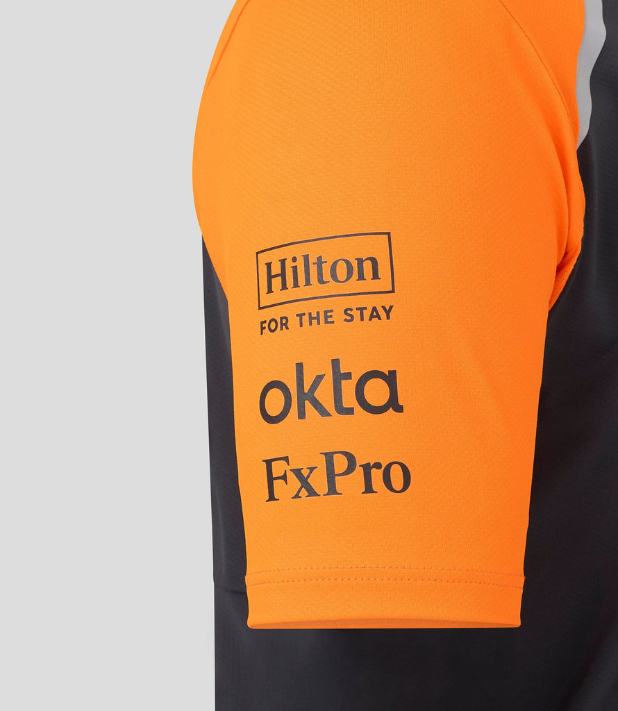 McLaren F1 2025 Men's Lando Norris Team T-Shirt - Papaya/Phantom T-shirts McLaren-Castore 