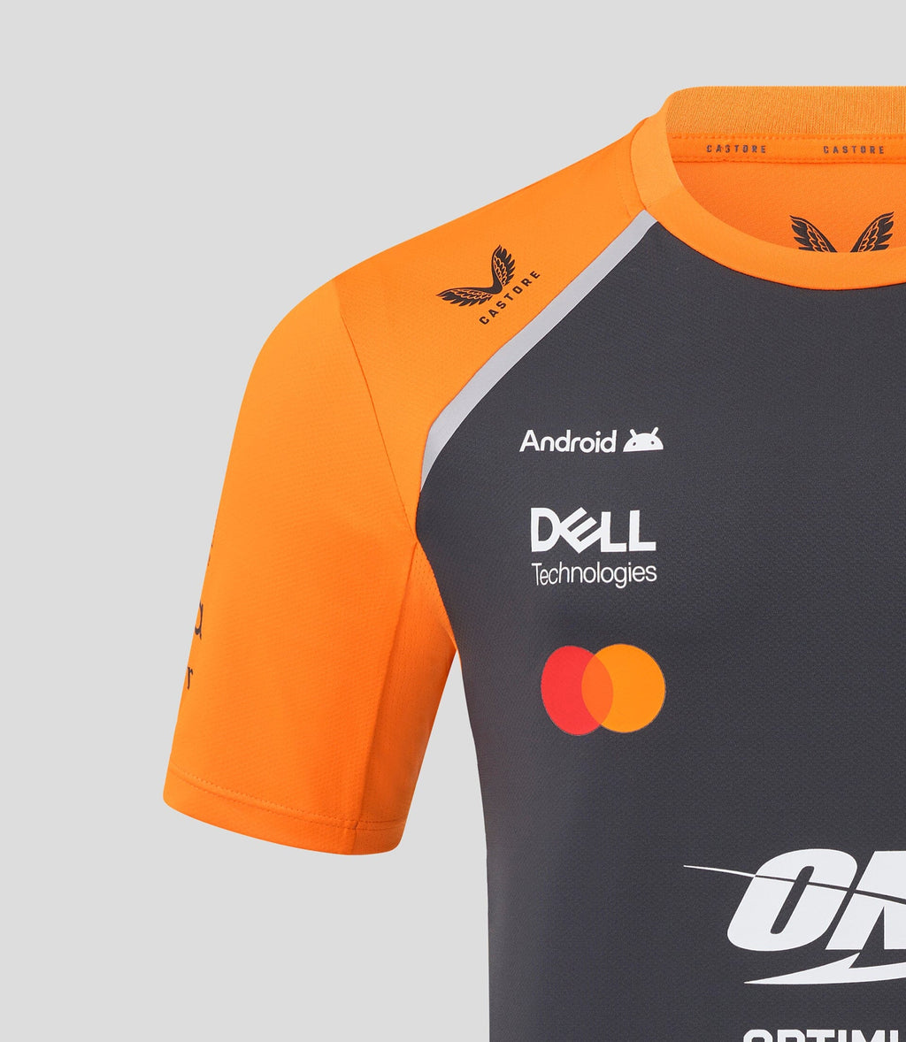 McLaren F1 2025 Men's Lando Norris Team T-Shirt - Papaya/Phantom T-shirts McLaren-Castore 