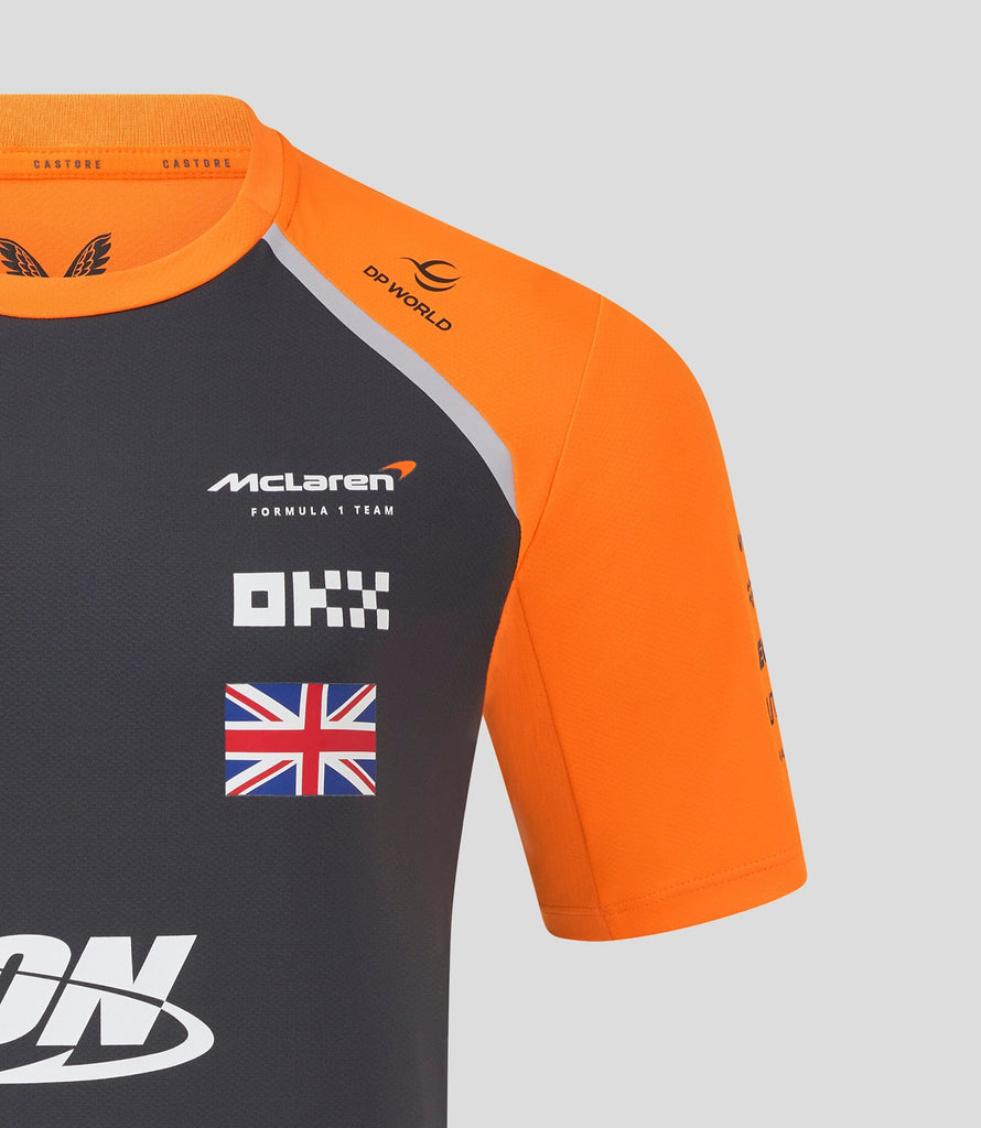 McLaren F1 2025 Men's Lando Norris Team T-Shirt - Papaya/Phantom T-shirts McLaren-Castore 