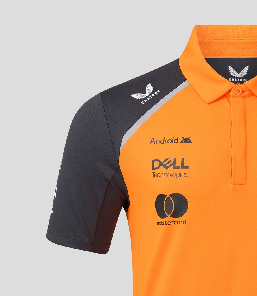 McLaren F1 Men's 2025 Lando Norris Team Drivers Polo - Papaya Polos McLaren-Castore 