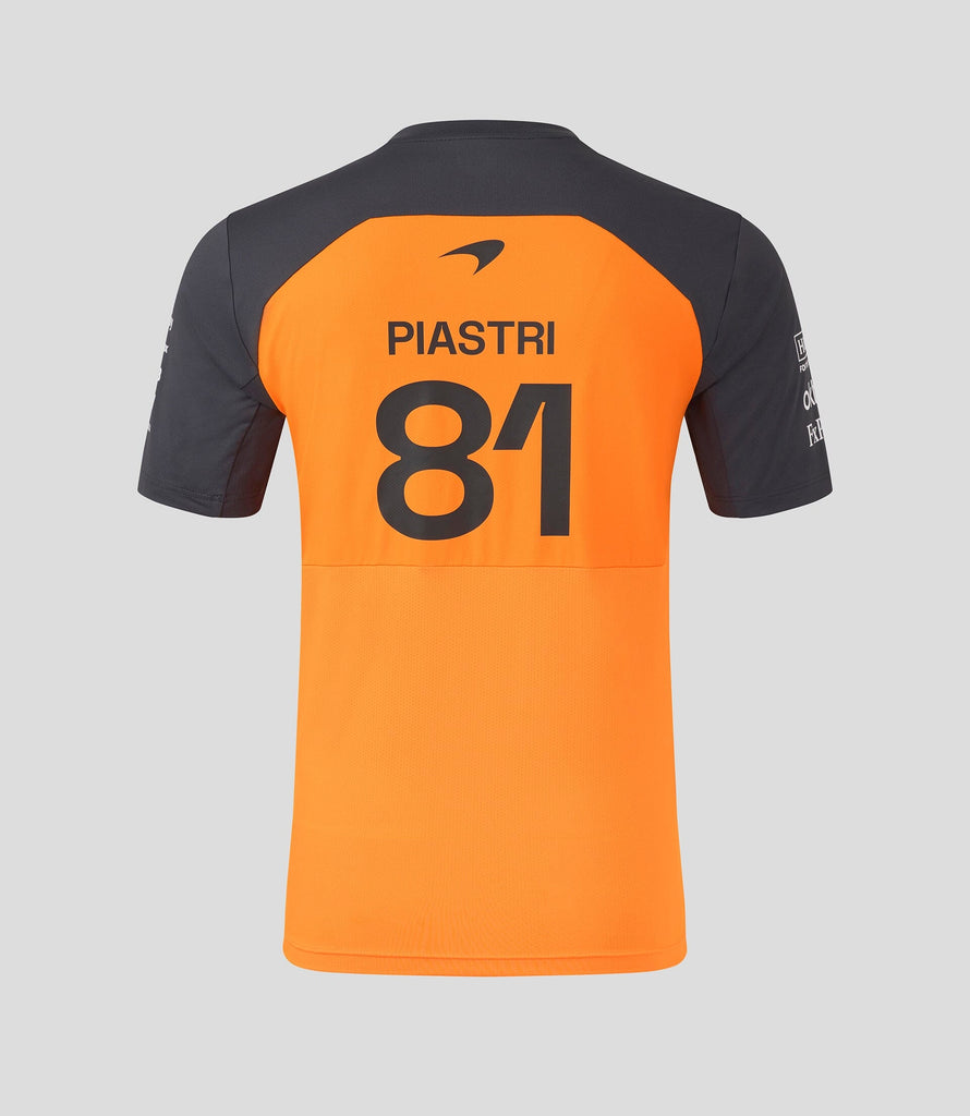 McLaren F1 Men's 2025 Oscar Piastri Team Set Up T-Shirt - Papaya/Phantom T-shirts McLaren-Castore 