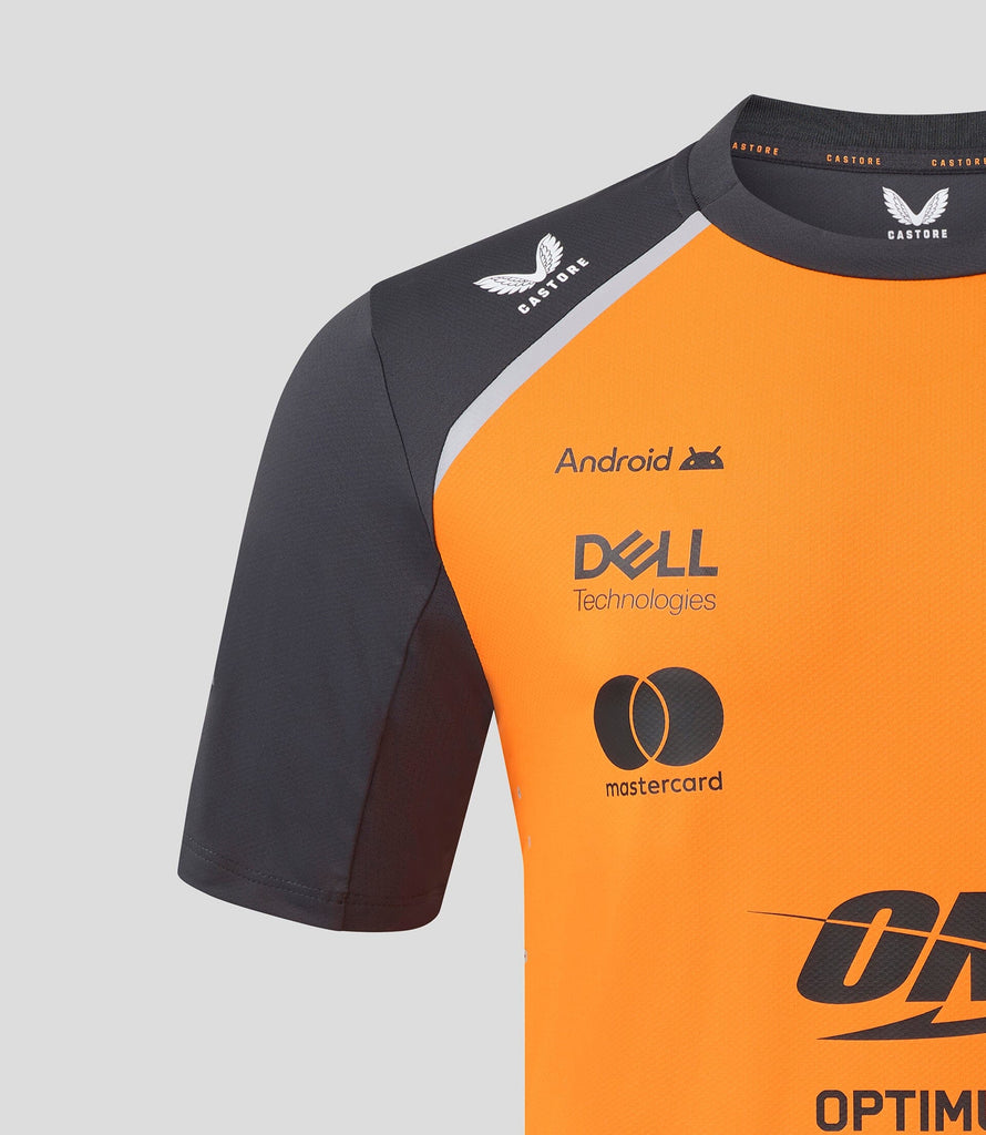 McLaren F1 Men's 2025 Oscar Piastri Team Set Up T-Shirt - Papaya/Phantom T-shirts McLaren-Castore 
