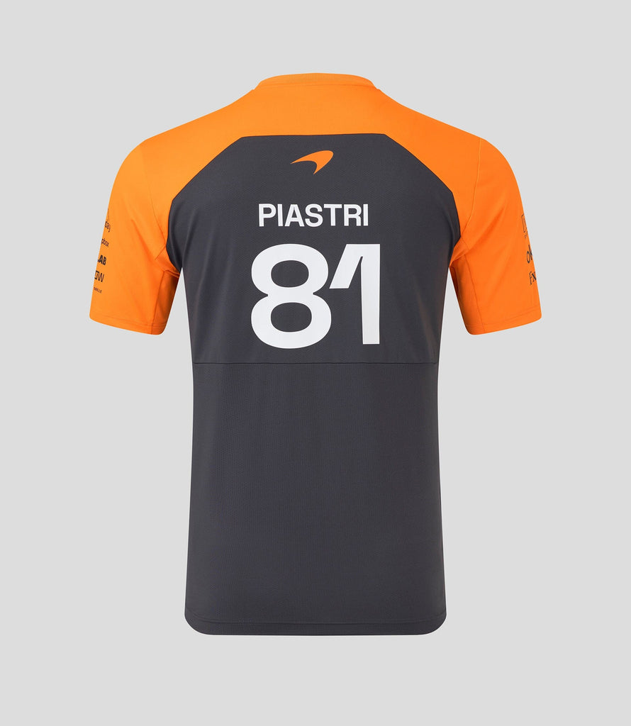 McLaren F1 Men's 2025 Oscar Piastri Team Set Up T-Shirt - Papaya/Phantom T-shirts McLaren-Castore 