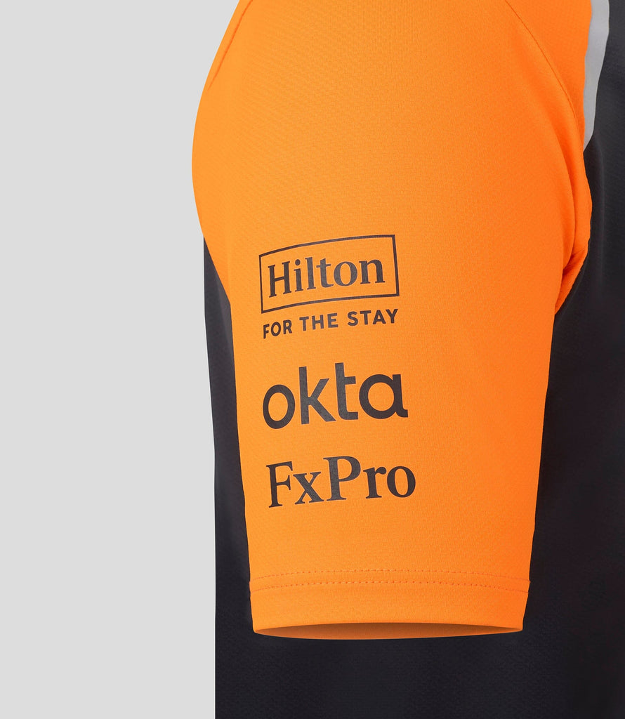 McLaren F1 Men's 2025 Oscar Piastri Team Set Up T-Shirt - Papaya/Phantom T-shirts McLaren-Castore 