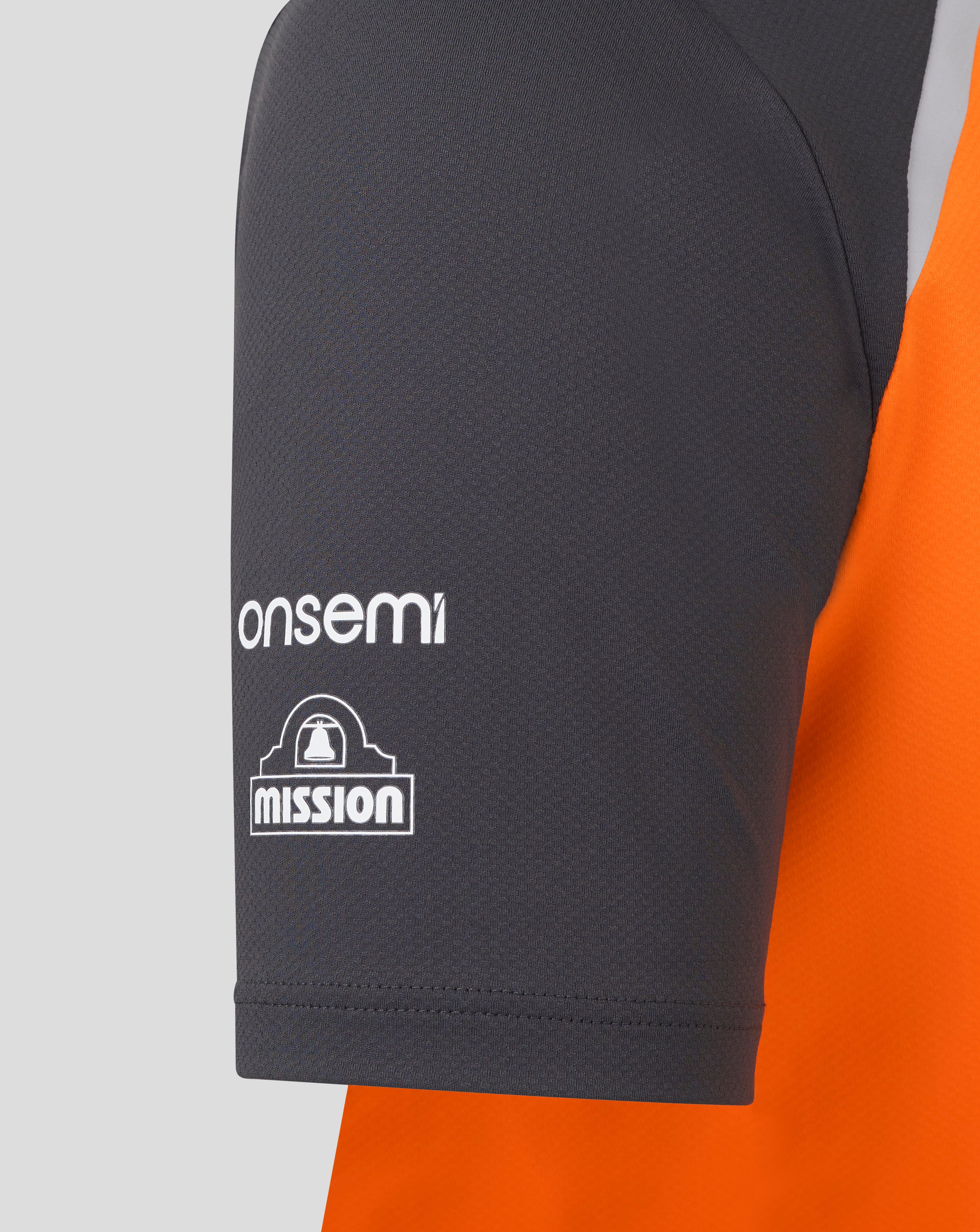 McLaren Indy Car 2025 Men's Team Polo Shirt - Papaya Polos McLaren Indy 