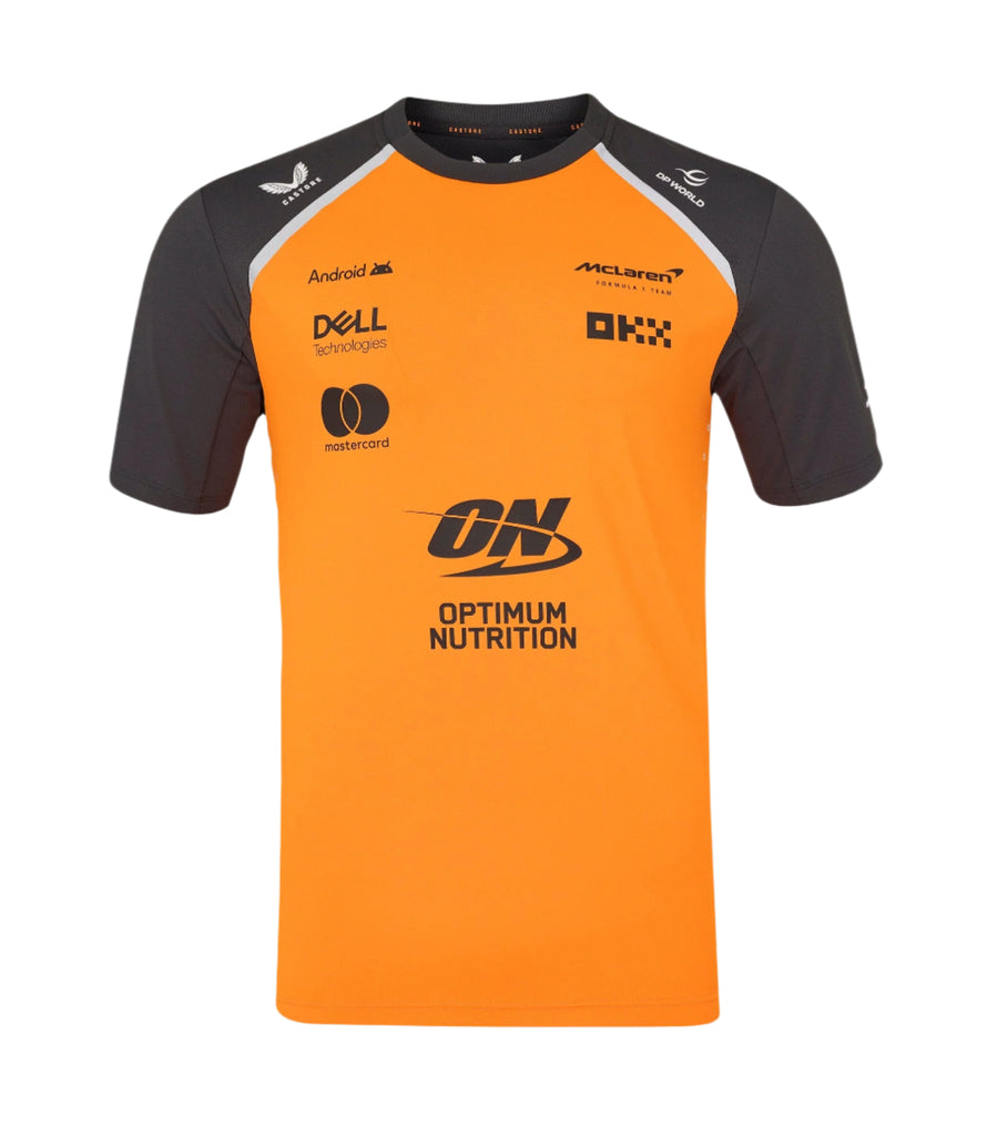 McLaren F1 2025 Men's Team T-Shirt - Papaya/Phantom T-shirts McLaren-Castore S Orange 