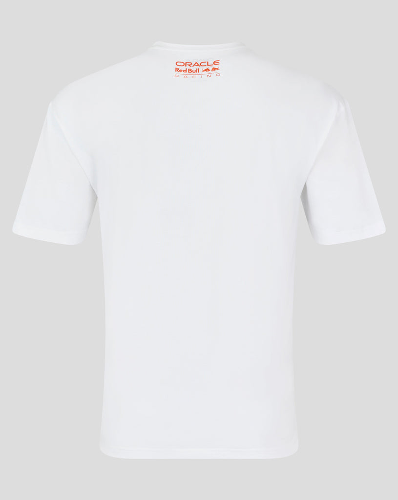 Red Bull Racing F1 Max Verstappen Puzzle T-Shirt - Exotic Orange/White T-shirts Red Bull Racing 