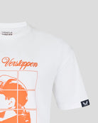 Red Bull Racing F1 Max Verstappen Puzzle T-Shirt - Exotic Orange/White T-shirts Red Bull Racing 