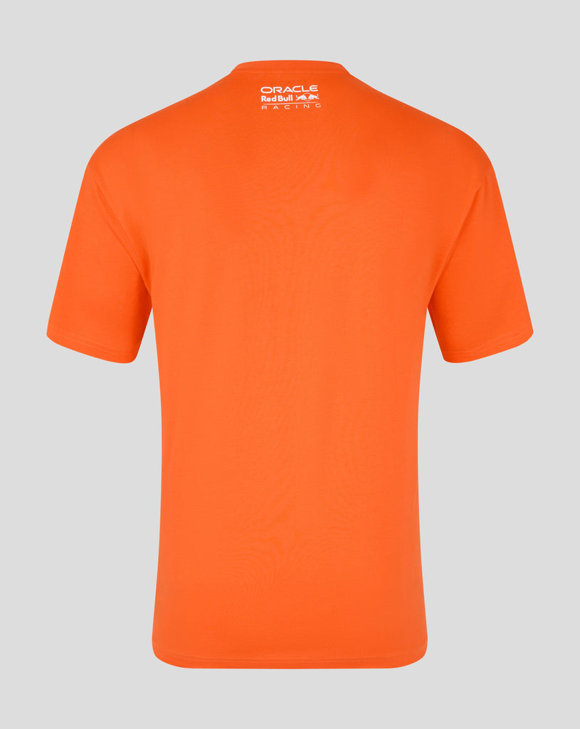 Red Bull Racing F1 Max Verstappen Puzzle T-Shirt - Exotic Orange T-shirts Red Bull Racing 