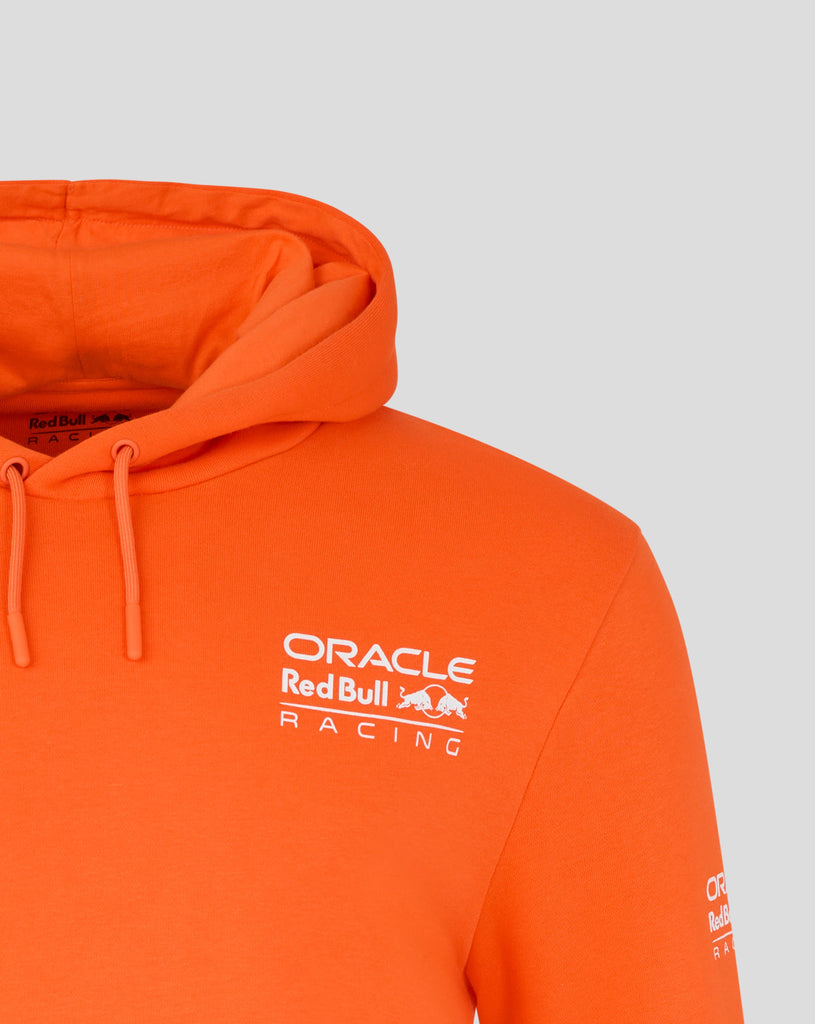 Red Bull Racing F1 Max Verstappen Puzzle Pullover Hoodie - Exotic Orange Hoodies Red Bull Racing 