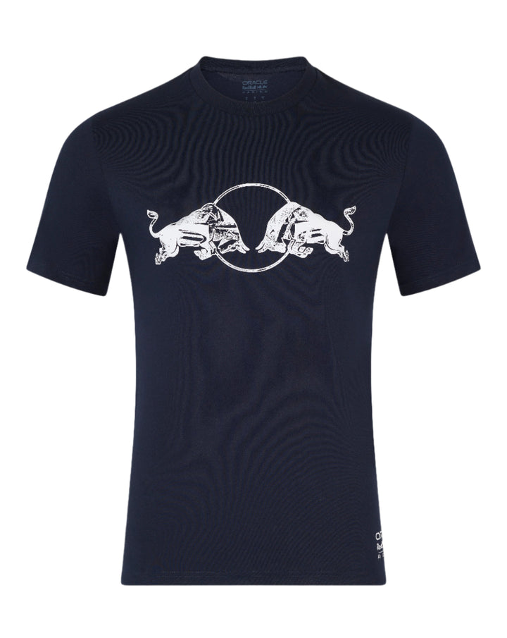 Red Bull Racing F1 Graphic Bull T-Shirt - Brilliant White/Navy T-shirts Red Bull Racing XS Navy 