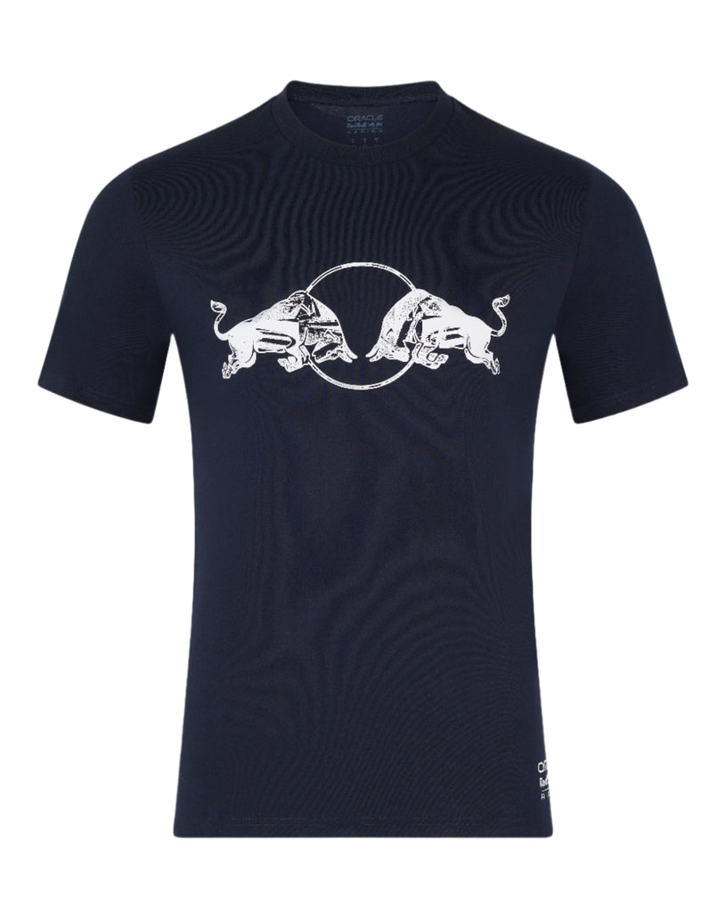 Red Bull Racing F1 Graphic Bull T-Shirt - Brilliant White/Navy T-shirts Red Bull Racing XS Navy 