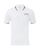 Red Bull Racing F1 Core Full Color Logo Polo - Night Sky/Brilliant White Polos Red Bull Racing XS White 