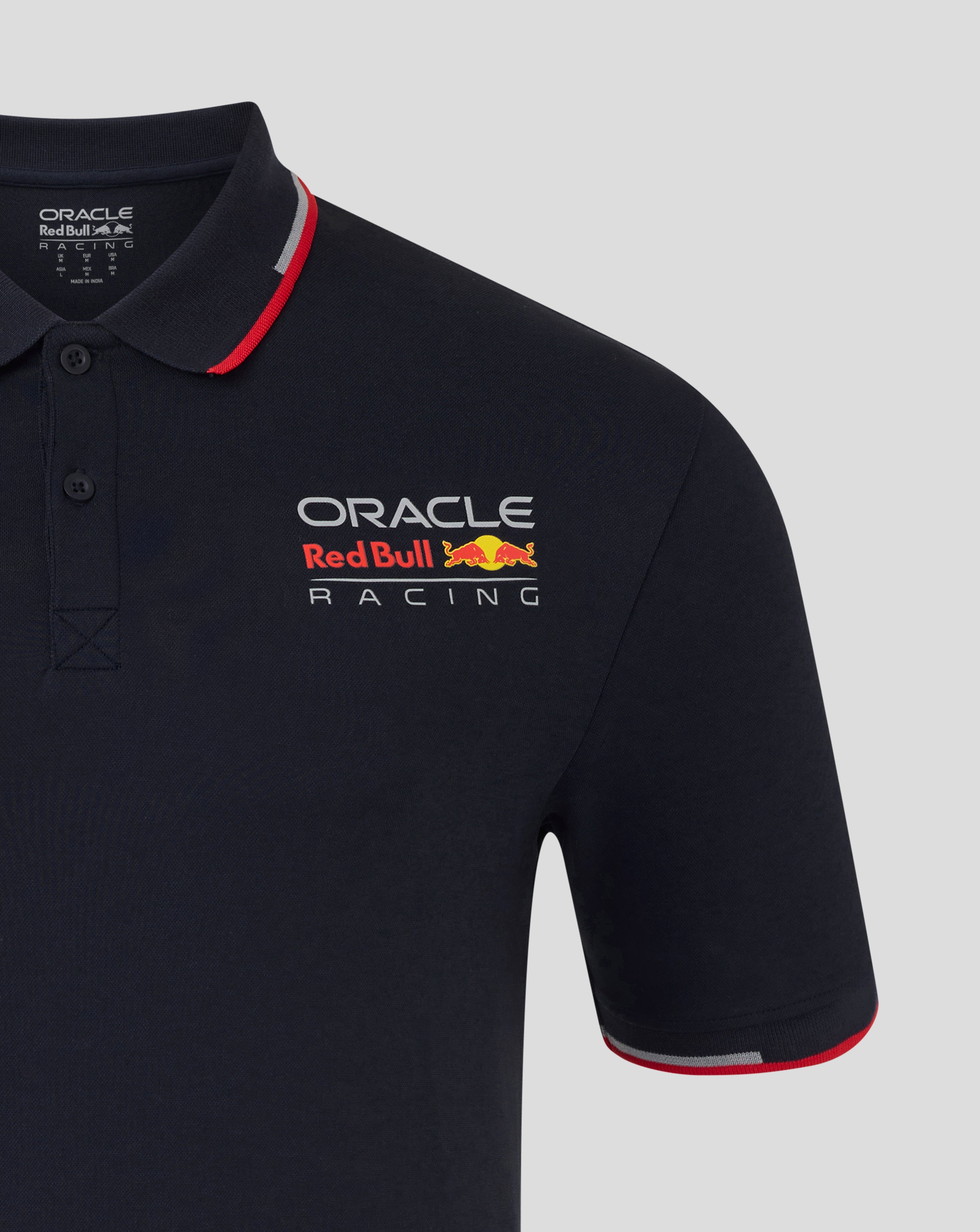 Red Bull Racing F1 Core Full Color Logo Polo - Night Sky/Brilliant White Polos Red Bull Racing 