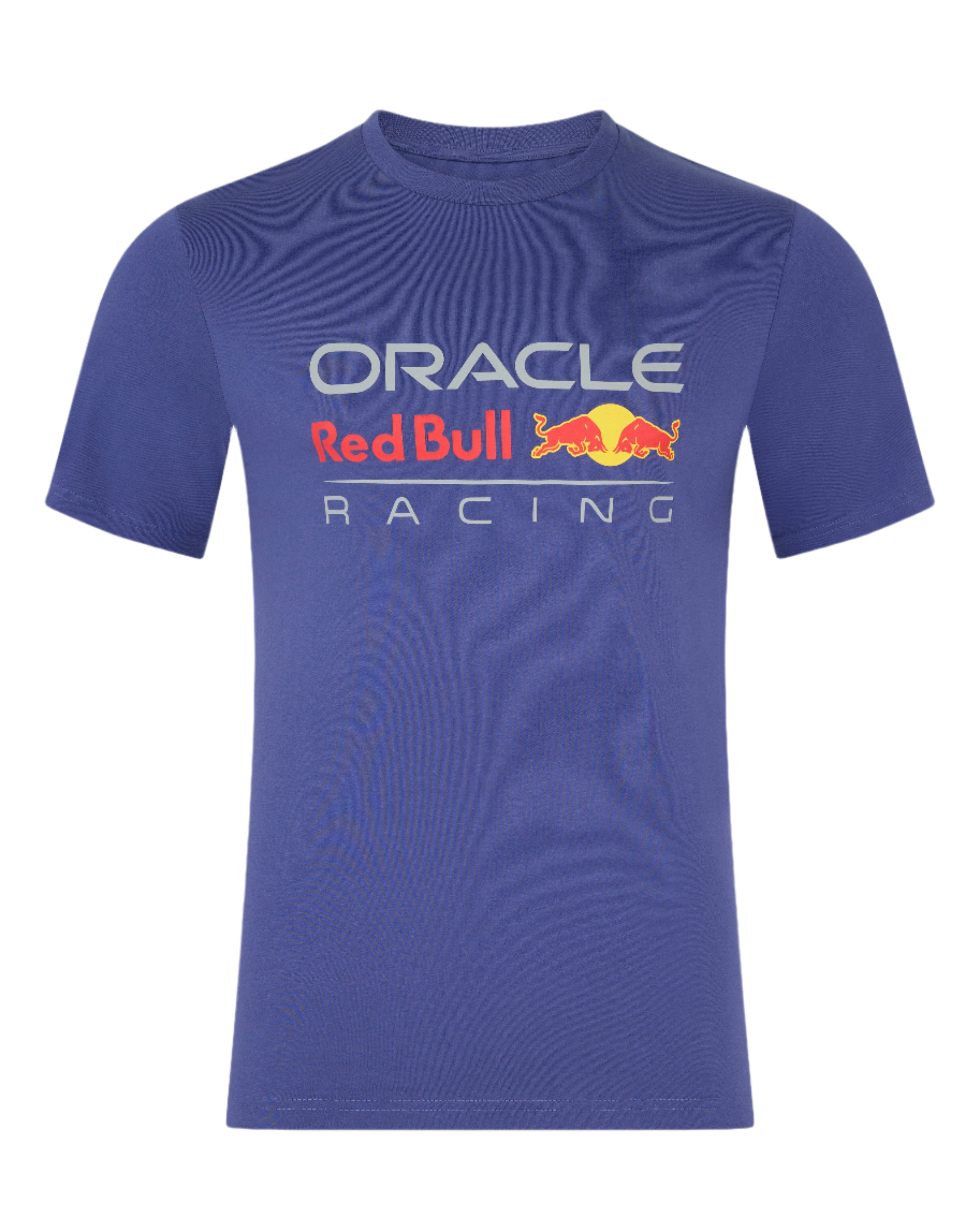 Red Bull Racing F1 Large Front Logo T-shirt - Gray/White/Navy/Blue T-shirts Red Bull Racing XS Blue 