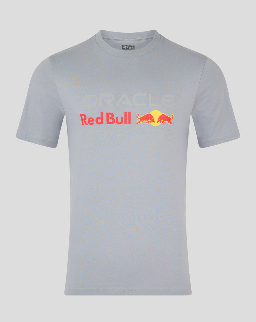 Red Bull Racing F1 Large Front Logo T-shirt - Gray/White/Navy/Blue T-shirts Red Bull Racing XS Gray 