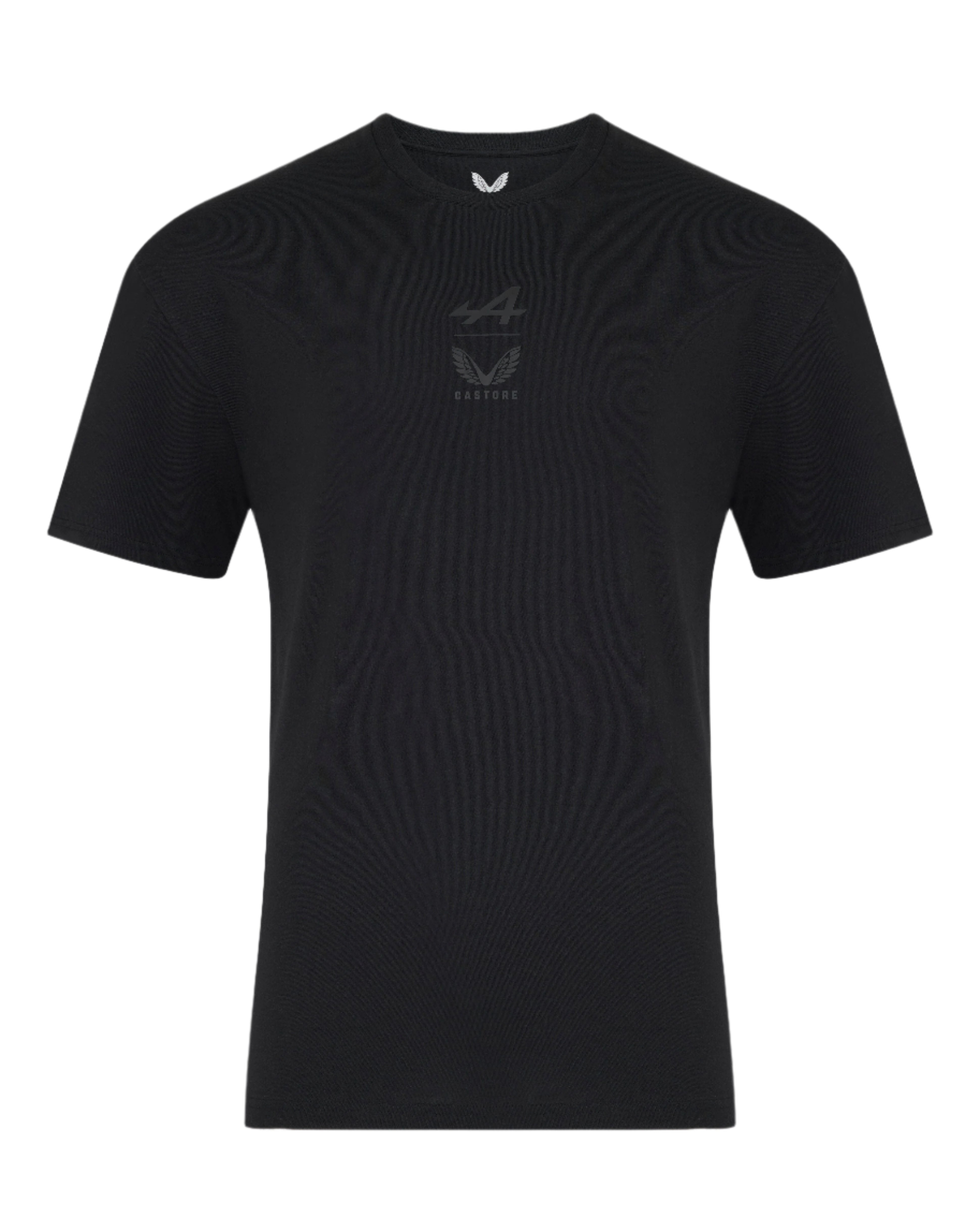Alpine Racing F1 Dual Brand T-Shirt - Caviar Black T-shirts Alpine 