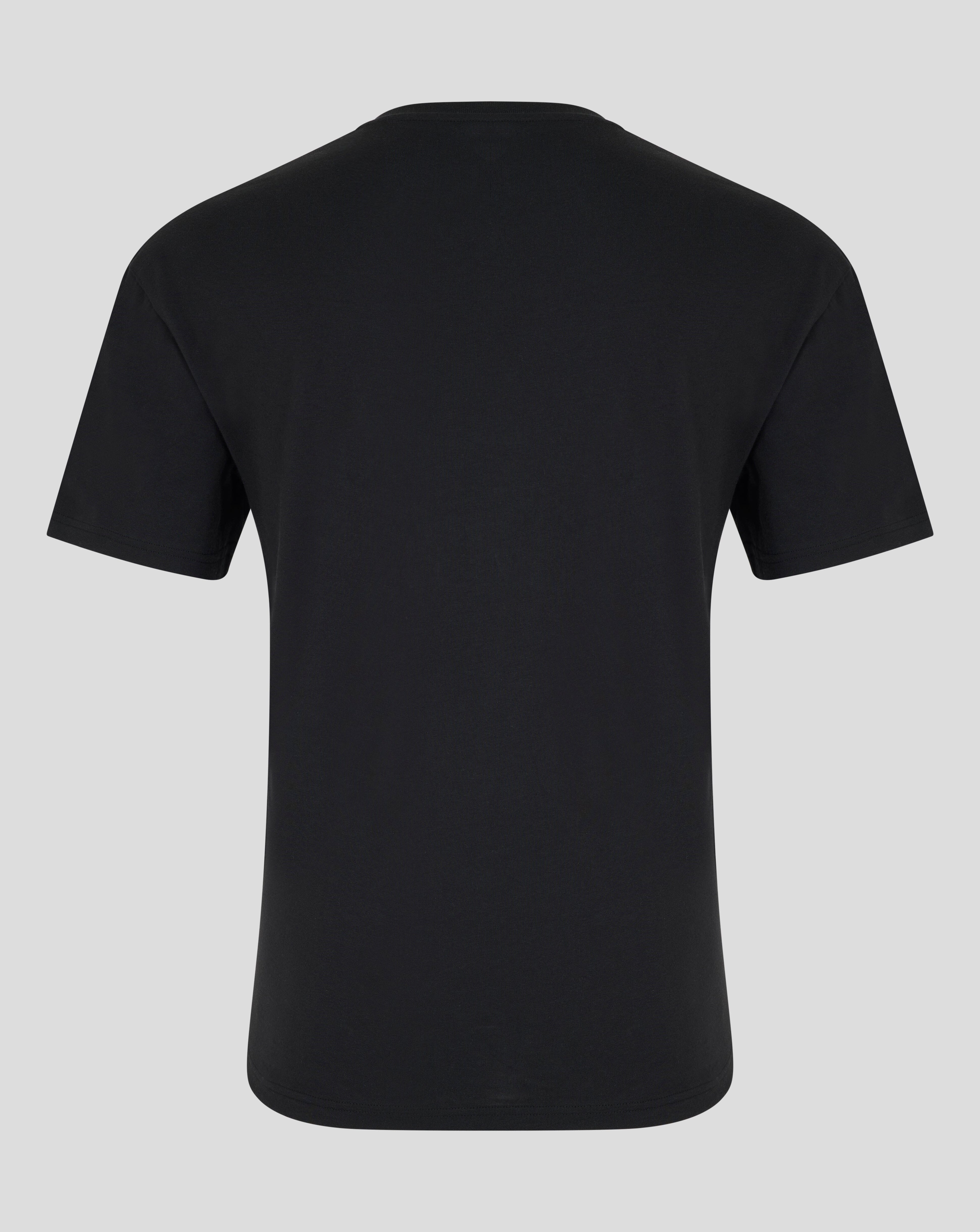 Alpine Racing F1 Dual Brand T-Shirt - Caviar Black T-shirts Alpine 