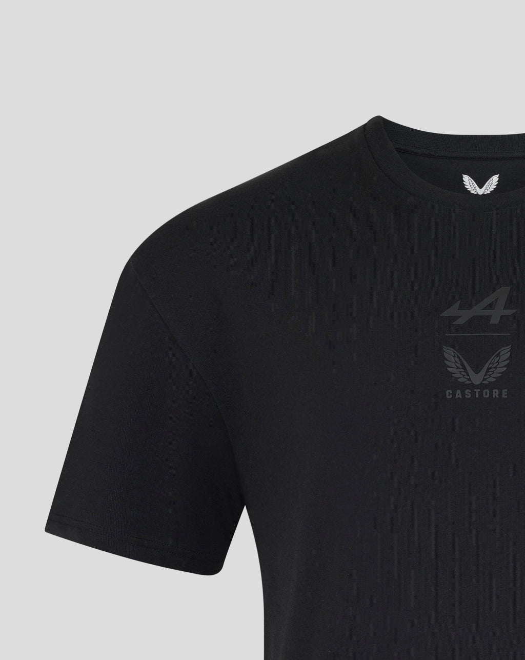 Alpine Racing F1 Dual Brand T-Shirt - Caviar Black T-shirts Alpine 