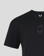 Alpine Racing F1 Dual Brand T-Shirt - Caviar Black T-shirts Alpine 