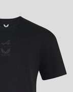 Alpine Racing F1 Dual Brand T-Shirt - Caviar Black T-shirts Alpine 