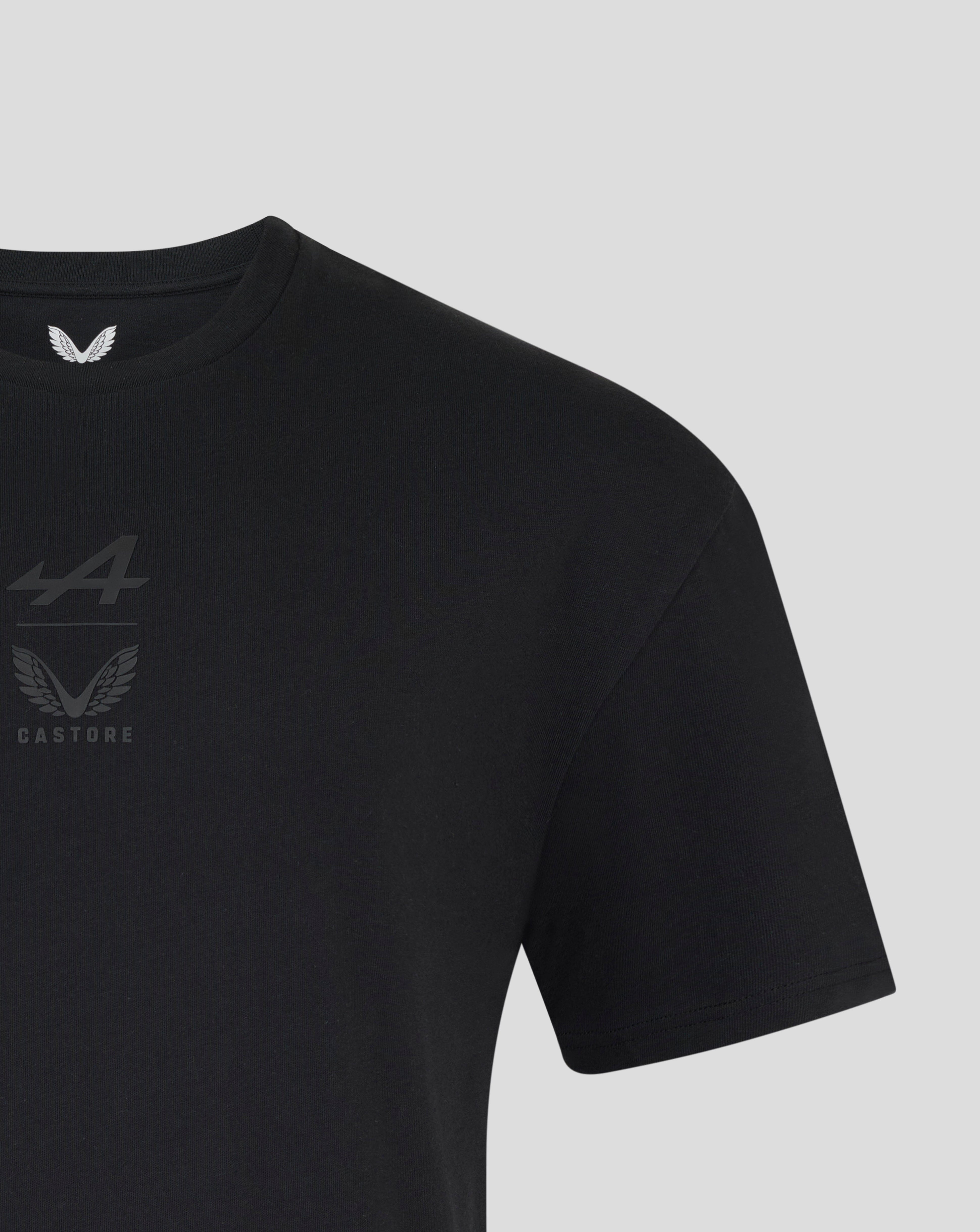 Alpine Racing F1 Dual Brand T-Shirt - Caviar Black T-shirts Alpine 