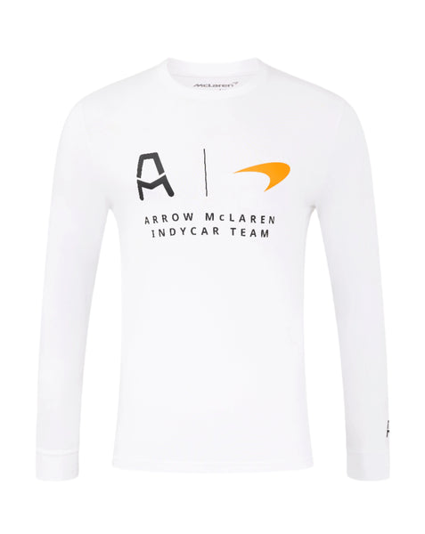 MGA Autumn Long Sleeve T-shirt 2022 白 Arrow McLaren Indy Car Long Sleeve T-Shirt - White – CMC Motorsports®