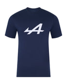 Alpine Racing F1 Core Essentials T-Shirt - Blue/White/Navy T-shirts Alpine XS Navy 