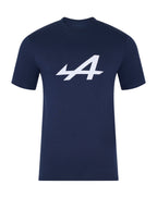 Alpine Racing F1 Core Essentials T-Shirt - Blue/White/Navy T-shirts Alpine XS Navy 