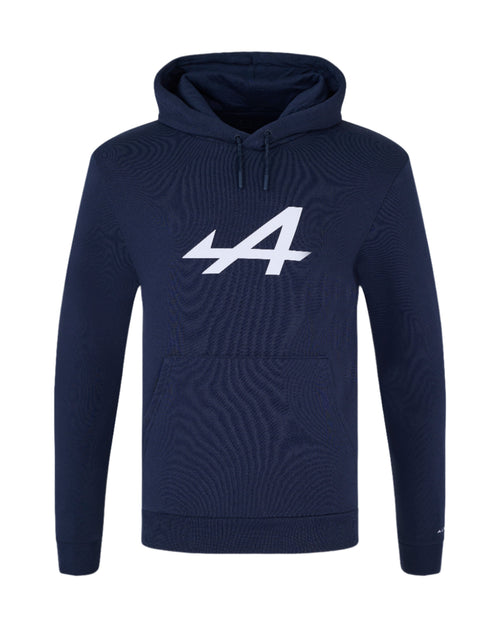 Alpine Racing F1 Core Essential Pullover Hoodie - Black Iris/Lapis Blue Hoodies Alpine XS Black 