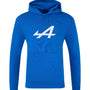 Alpine Racing F1 Core Essential Pullover Hoodie - Black Iris/Lapis Blue Hoodies Alpine XS Blue 