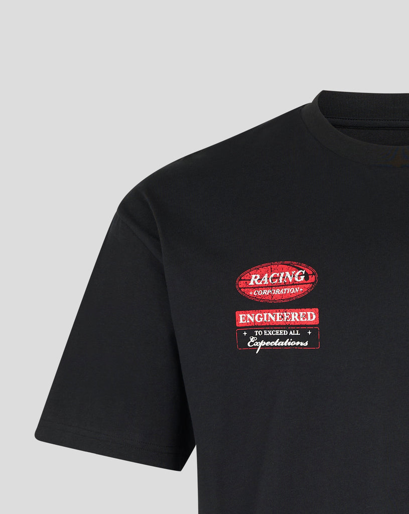 Honda Racing Repsol Distressed Logo Oversized T-Shirt- Black T-shirts Honda Racing 