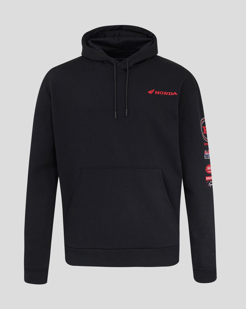 Honda Racing Repsol Distressed Logo Hoodie - Black Hoodies Honda Racing 