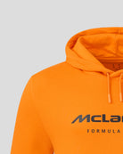 McLaren F1 Core Essentials Logo Hoodie - Papaya/Green/Pink Hoodies McLaren-Castore 
