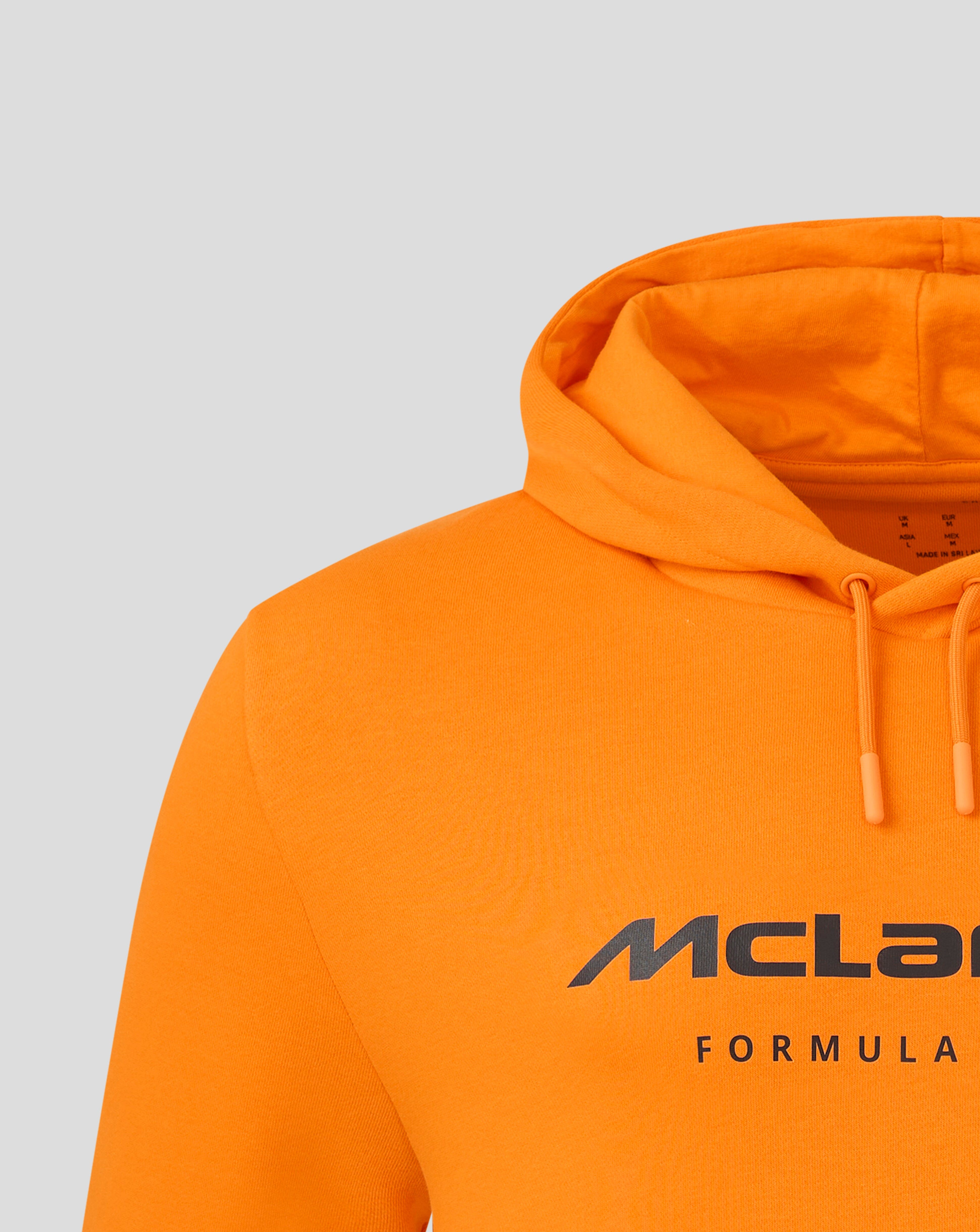 McLaren F1 Core Essentials Logo Hoodie - Papaya/Green/Pink Hoodies McLaren-Castore 
