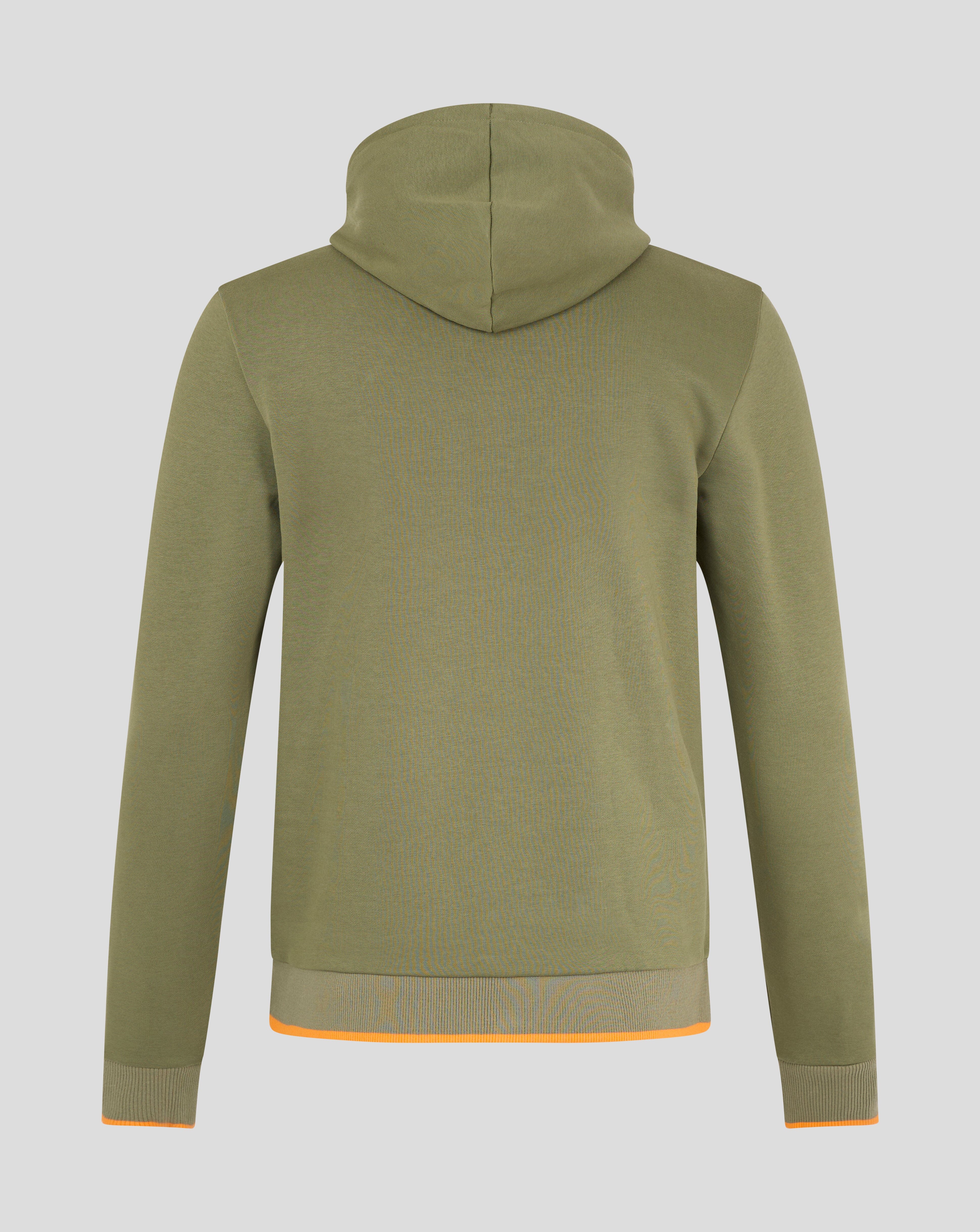 McLaren F1 Core Essentials Logo Hoodie - Papaya/Green/Pink Hoodies McLaren-Castore 
