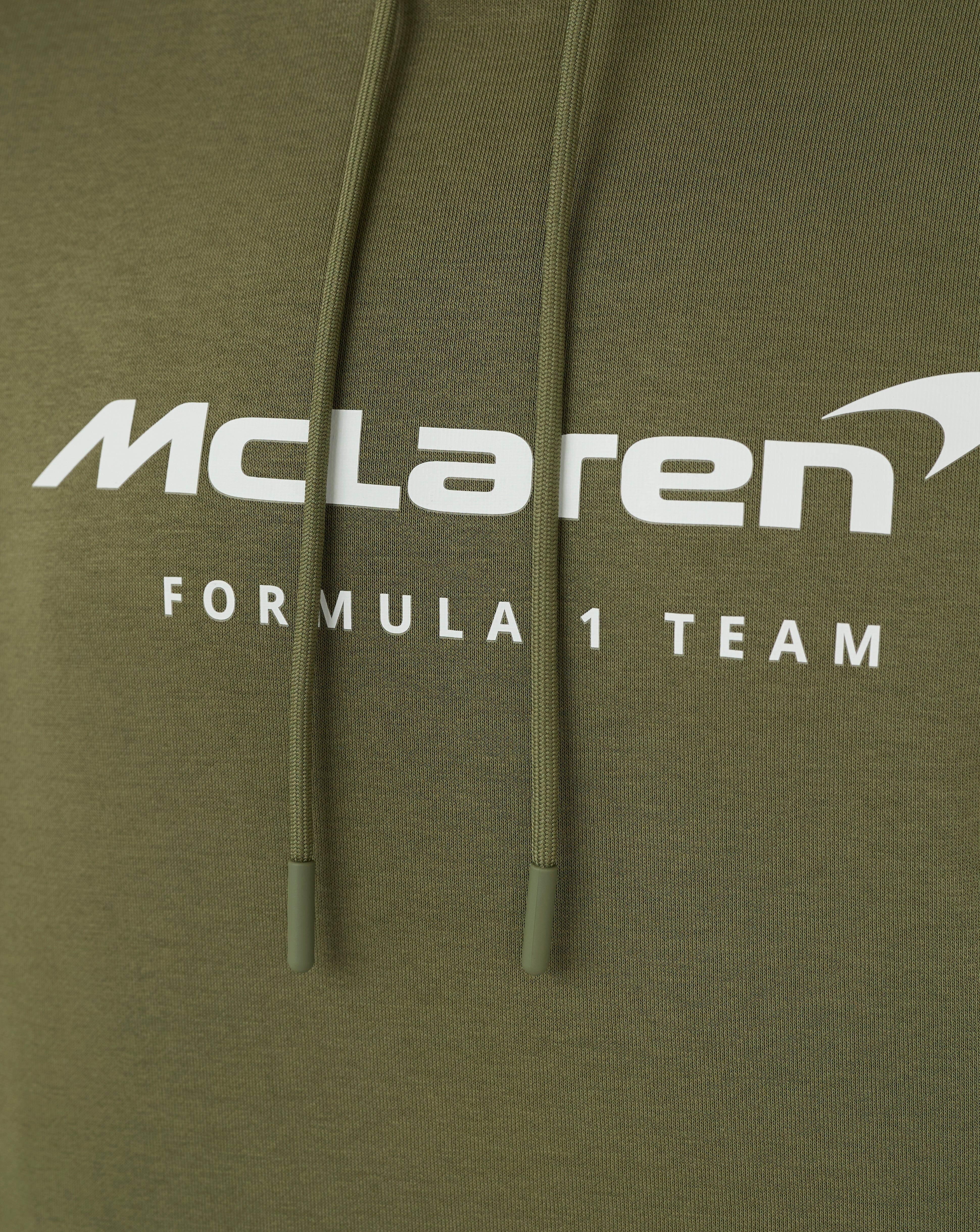 McLaren F1 Core Essentials Logo Hoodie - Papaya/Green/Pink Hoodies McLaren-Castore 