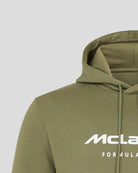 McLaren F1 Core Essentials Logo Hoodie - Papaya/Green/Pink Hoodies McLaren-Castore 